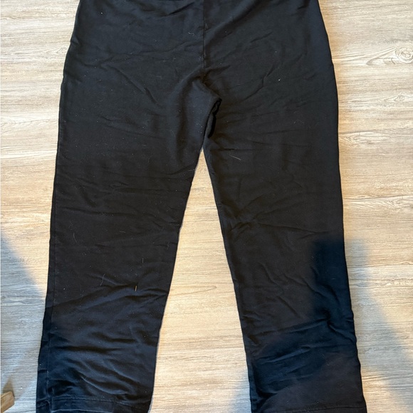 LOT (2 pairs)Dalia Women's Wide Leg Black Yoga Style Stretch Pants - Picture 6 of 6